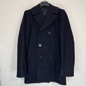 US Navy Wool Melton Peacoat 34 Extra Long